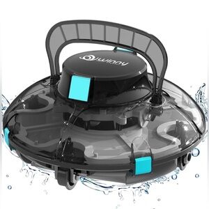 Black and Blue Robotic Pool Cleaner